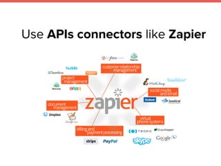 Use APIs connectors like Zapier
 