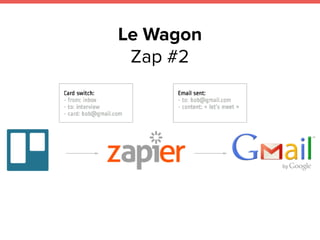 Le Wagon
Zap #2
 