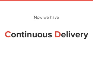 +
TravisCI automatically test
every commit pushed on
every branch
 
