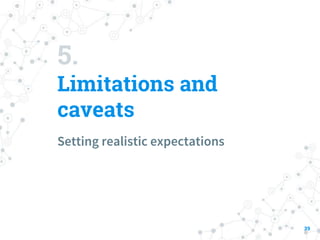 5.
Limitations and
caveats
Setting realistic expectations
39
 