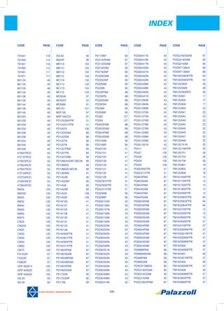 141
INDEX
791941	 118
791950	 112
791951	 118
791960	 112
791961	 117
791971	 117
891124	 49
891126	 49
891129	 49
891134	 49
891136	 49
891139	 49
891144	 49
891146	 49
891149	 49
891224	 49
891226	 49
891229	 49
891234	 49
891236	 49
891239	 49
891244	 49
891246	 49
891249	 49
472027RCD	 55
472137RCD	 55
472623RCD	 55
472624RCD	 55
472647RCD	 55
472733RCD	 55
472734RCD	 55
472843RCD	 55
472844RCD	 55
BW20	 129
BW20S	 129
BW25	 129
BW32	 129
BW40	 129
BW50	 129
BW63	 129
BW75	 129
CW20	 129
CW20S	 129
CW25	 129
CW32	 129
CW40	 129
CW50	 129
CW63	 129
CW75	 129
FS1253P	 97
FS323P	 97
FS803P	 97
GRP-302514	 120
GRP-403020	 120
GRP-504020	 120
IS0-20	 95
IS0-35	 95
IS0-63	 95
M324P	 96
MB11A	 133
MB11C	 133
MB11D	 133
MB11E	 133
MC11A	 133
MC11C	 133
MC11D	 133
MC11E	 133
MO3346	 91
MO5023	 55
MO5965	 91
MS15U	 101
MSF100	 97
MSF100(CD)	 97
PD125/305FPB	 51
PD125/311FPB	 51
PD1307A	 128
PD1322SAM	 86
PD1322SN	 86
PD1327N	 86
PD1327N	 86
PD1327PAM	 85
PD1327PN	 85
PD1327SAM	 86
PD1366/45SWT-NEON	 89
PD1366DS	 89
PD1366DS-NEON	 89
PD1383NN	 91
PD145/2K	 90
PD145/2NP	 90
PD145/K	 90
PD145/NP	 90
PD1452A	 128
PD1452B	 128
PD16/100	 41
PD16/101	 41
PD16/105	 41
PD16/108	 41
PD16/120	 41
PD16/121	 41
PD16/125	 41
PD16/128	 41
PD16/300FPB	 51
PD16/301FPB	 51
PD16/305FPB	 51
PD16/311FPB	 51
PD160/3PAM	 87
PD160/3SAM	 87
PD160/4BPAM	 87
PD160/4BSAM	 87
PD160/5PAM	 87
PD160/5SAM	 87
PD173/2K	 90
PD173/2NP	 90
PD173K	 90
PD173NP	 90
PD213/3PAM	 87
PD213/3SAM	 87
PD219/2AM	 90
PD219/2NP	 90
PD229/2AM	 90
PD229/2NP	 90
PD229AM	 90
PD229N	 90
PD230PAM	 88
PD230PN	 88
PD230SAM	 88
PD230SN	 88
PD236K	 90
PD236NP	 90
PD292	 127
PD293	 127
PD30/3PAM	 88
PD30/3SAM	 88
PD30/4PAM	 88
PD30/4SAM	 88
PD319AM	 90
PD319NP	 90
PD32/100	 41
PD32/101	 41
PD32/105	 41
PD32/108	 41
PD32/120	 41
PD32/121	 41
PD32/125	 41
PD32/128	 41
PD32/301FPB	 51
PD32/305FPB	 51
PD32/311FPB	 51
PD329AM	 90
PD329NP	 90
PD330/155N	 42
PD330/156N	 43
PD330/157N	 42
PD330/158N	 43
PD330/159N	 42
PD330/160N	 43
PD330/223N	 43
PD330/224N	 42
PD330/343N	 42
PD330/344N	 43
PD330/345N	 42
PD330/346N	 43
PD330/351N	 42
PD330/352N	 43
PD330/353N	 42
PD330/354N	 43
PD330/355N	 42
PD330/356N	 43
PD330/408N	 42
PD330/409N	 43
PD330/410N	 42
PD330/411N	 43
PD330/416N	 42
PD330/417N	 43
PD330/430N	 42
PD330/431N	 43
PD330/432N	 42
PD330/433N	 43
PD330/438N	 42
PD330/439N	 43
PD330/440N	 42
PD330/441N	 43
PD331/263N	 43
PD331/264N	 43
PD331/269N	 42
PD331/270N	 42
PD331/275N	 42
PD331/276N	 42
PD331/278N	 43
PD331/279N	 43
PD331/326N	 43
PD331/328N	 42
PD331/330N	 42
PD331/331N	 43
PD411	 127
PD427	 128
PD428	 128
PD429	 128
PD435	 128
PD63/305FPB	 51
PD63/311FPB	 51
PD84/3PAM	 87
PD84/3SAM	 87
PD84/4PAM	 87
PD84/4SAM	 87
PD84/5PAM	 87
PD84/5SAM	 87
PD930/3PAM	 87
PD930/3PAM	 87
PD930/3PAM	 87
PD930/3SAM	 87
PD930/3SAM	 87
PD930/3SAM	 87
PD930/4PAM	 87
PD930/4PAM	 87
PD930/4PAM	 87
PD930/4SAM	 87
PD930/4SAM	 87
PD930/4SAM	 87
PD998BPAM	 88
PD998HBSAM	 88
PD999PAM	 88
PD999SAM	 88
PDRCD1366DS	 89
PDSQ1322SAM	 86
PDSQ145/2AM	 90
PDSQ145AM	 90
PDSQ160/3PAM	 87
PDSQ160/3SAM	 87
PDSQ219/2AM	 90
PDSQ219AM	 90
PDSWT1366/4	 89
PDSWT1366/6	 89
PM100/208/3FPB	 94
PM100/208/4FPB	 94
PM125/3405	 46
PM125/3408	 46
PM125/345NPC	 30
PM125/601 	 17
PM125/605 	 17
PM125/608	 17
PM125/640	 23
PM125/641	 23
PM125/642	 23
PM125/643	 23
PM125/644	 23
PM125/645	 23
PM125/646	 23
PM125/647	 23
PM125/648	 23
PM125/741N	 20
PM125/748FPB	 20
PM125/751	 26
PM125/755	 26
PM125/758	 26
PM125/801	 18
PM125/805	 18
PM125/808	 18
PM16/1000FPB	 14
PM16/1100FPB	 14
PM16/1500FPB	 14
PM16/1800FPB	 14
PM16/2000FPB	 15
PM16/208/2FPB	 94
PM16/208/3FPB	 94
PM16/208/4FPB	 94
PM16/2100FPB	 15
PM16/2500FPB	 15
PM16/2800FPB	 15
PM16/3000FPB	 27
PM16/3100FPB	 27
PM16/3300NFPB	 47
PM16/3301NFPB	 47
PM16/3305NFPB	 47
PM16/3308NFPB	 47
PM16/3400	 46
PM16/3400NFPB	 47
PM16/3401	 46
PM16/3401NFPB	 47
PM16/3405	 46
PM16/3405NFPB	 47
PM16/3408	 46
PM16/3408NFPB	 47
PM16/3500FPB	 27
PM16/3800FPB	 27
CODE	 PAGE CODE	 PAGE CODE	 PAGE CODE	 PAGE CODE	 PAGE
 