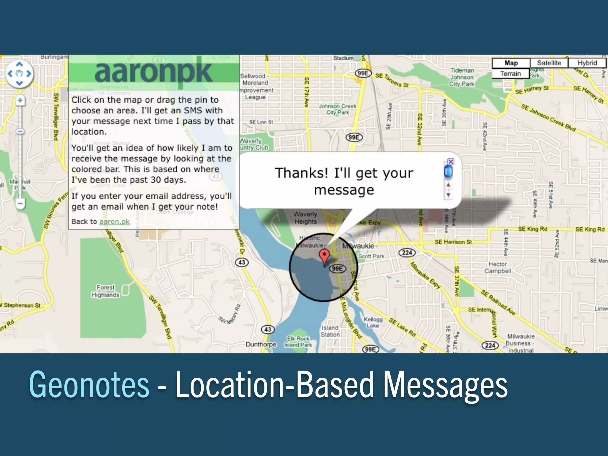 Geonotes - Location-Based Messages
 