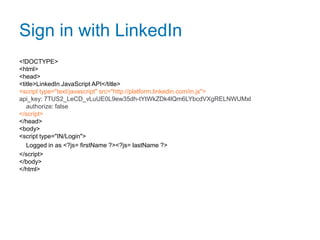 Tap the information & knowledge you need to be successfulLinkedIn Developer Networkdeveloper.linkedin.com