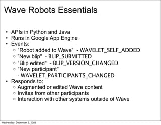 Leweb09 Building Wave Robots | PDF
