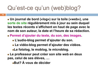 Le Web 2 en classe de FLE