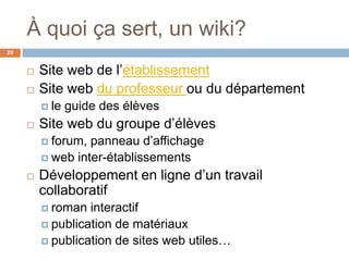 Le Web 2 en classe de FLE