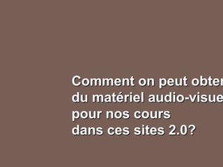 Le Web 2 en classe de FLE