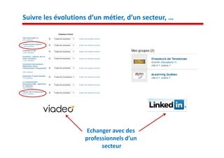 Suivre les évolutions d’un métier, d’un secteur, …




                     Echanger avec des
                    professionnels d’un
                          secteur
 