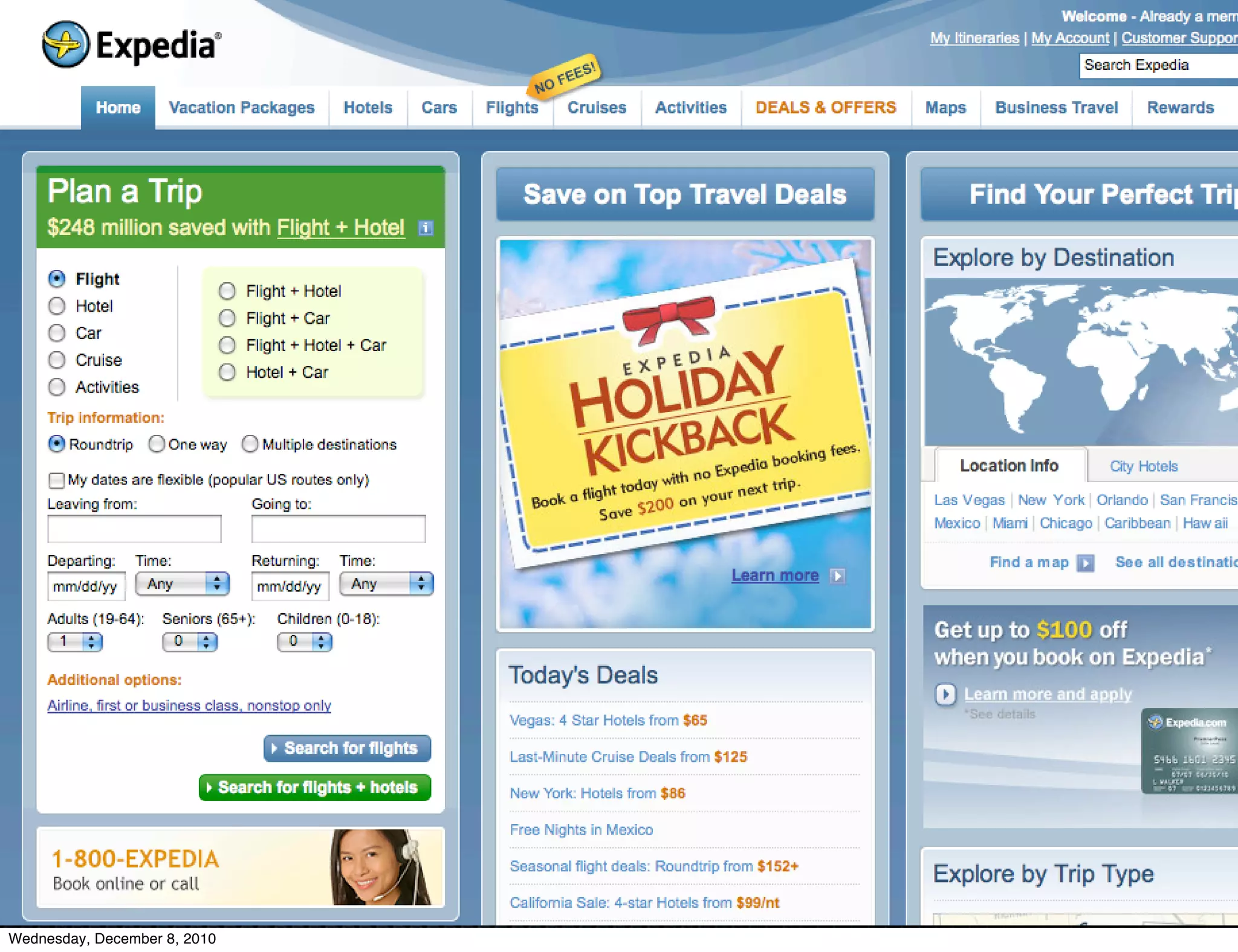 Wednesday, December 8, 2010
 