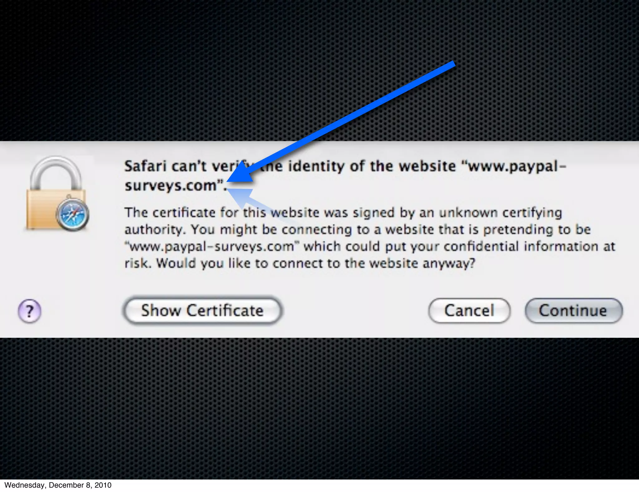 Wednesday, December 8, 2010
 