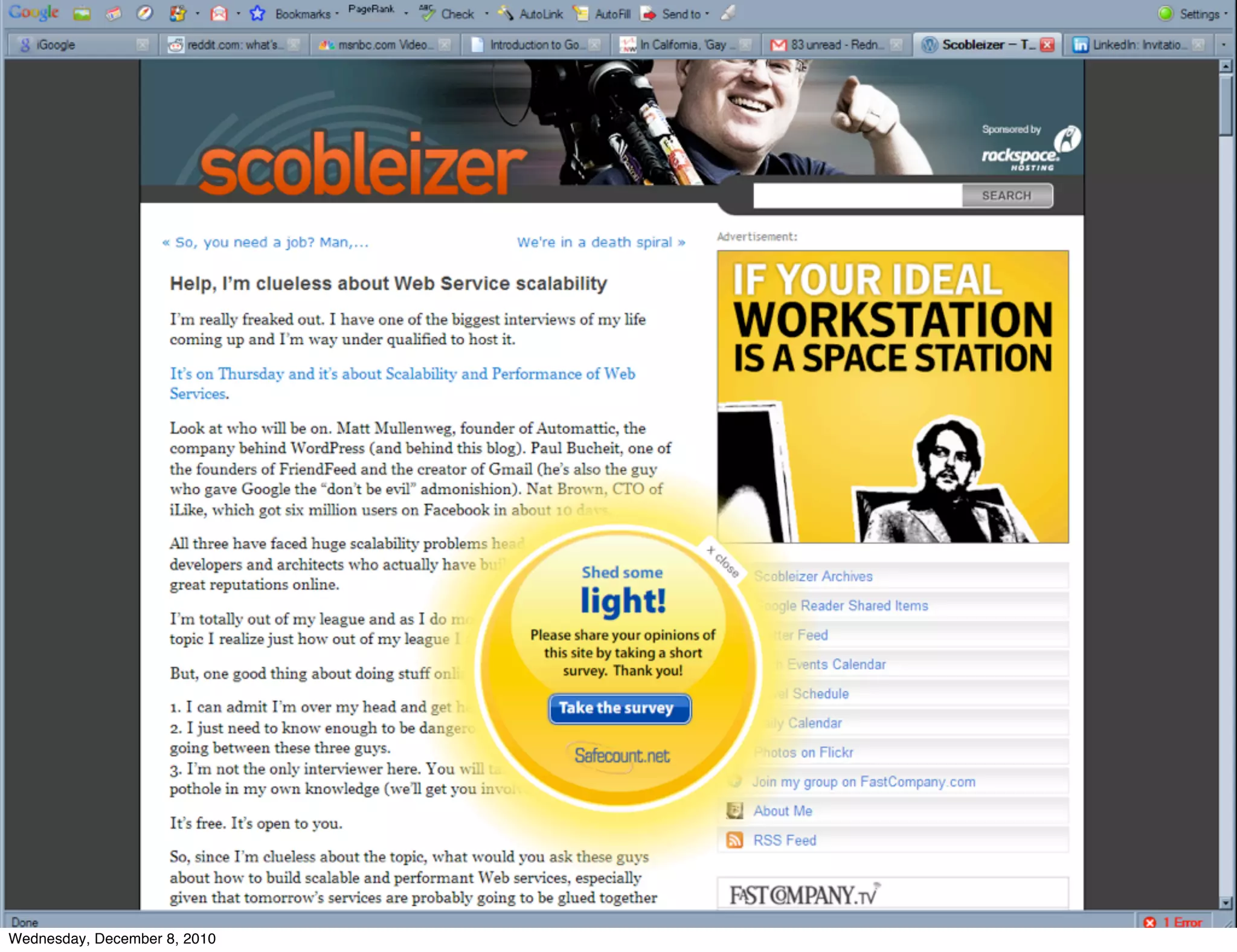 Wednesday, December 8, 2010
 