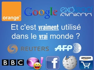 Pratiquons: LesJolisChats.com
Comment faire en moins de 30
minutes un site de photos avec
pleins de chats et des infos sur
ceux-ci?
 