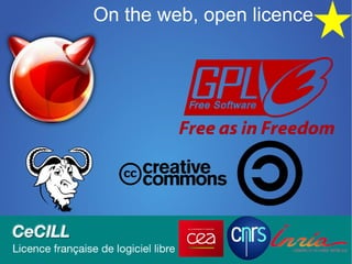 On the web, open licence
 