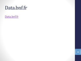 Data.bnf.fr
Data.bnf.fr
53
 