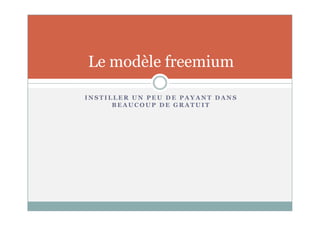 Le Web Social Et Le Payant