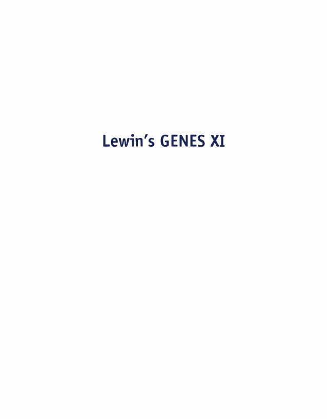 Lewins Genes Xi Pdf Tahir99 Vrg