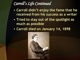 Lewis Carroll Math Lewis Carroll Presentation | PPT