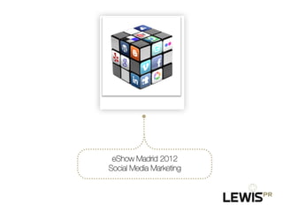 eShow Madrid 2012!
Social Media Marketing
 