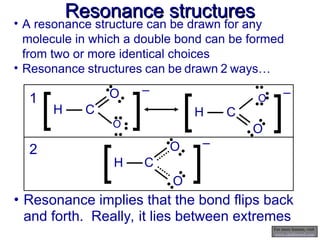 Resoonance Structures. Examples Comprehensive Guide to Lewis Structures and Resonance in Molecules | PPT