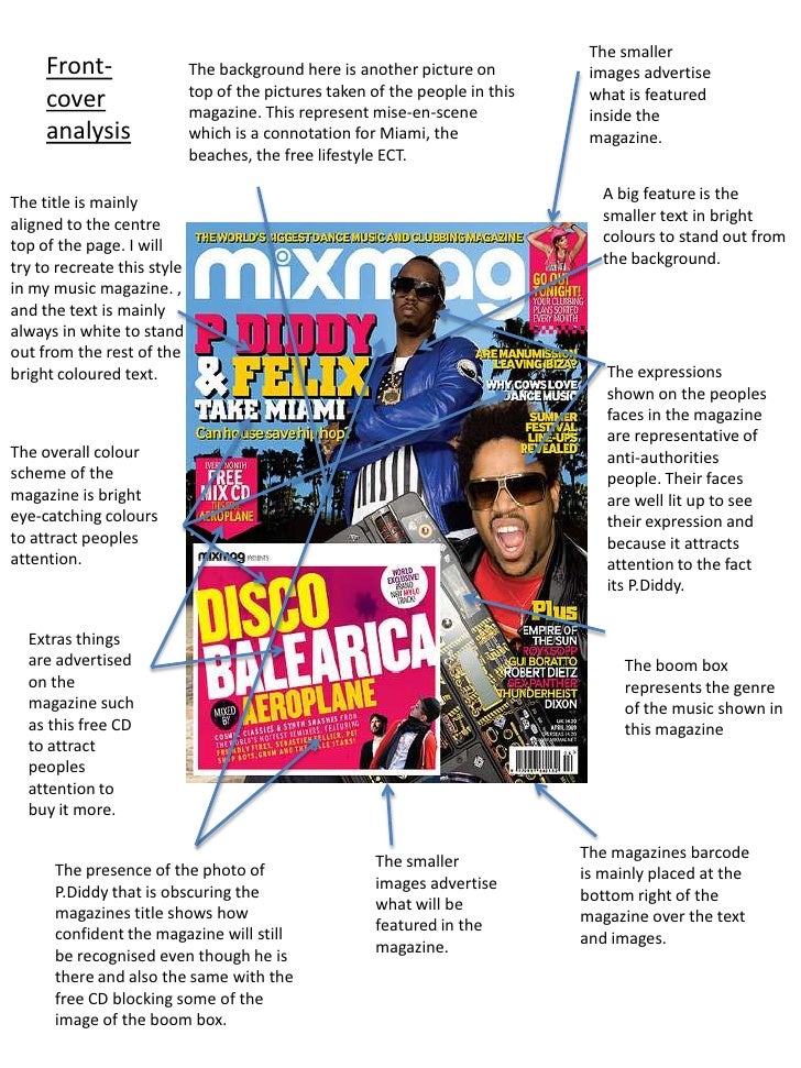 The smaller images advertise what is featured inside the magazine.<br />Front- cover analysis<br />The background here is ...