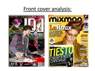 Front cover analysis: