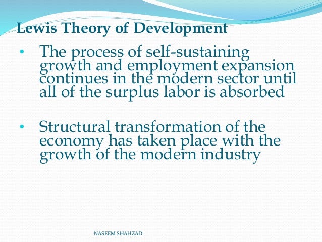 lewis theory of unlimited supply of labour pdf