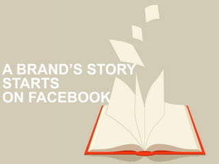 4
A BRAND’S STORY
STARTS
ON FACEBOOK
 