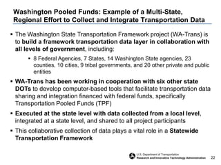 Existing staffing resources for        Nationwide data integration