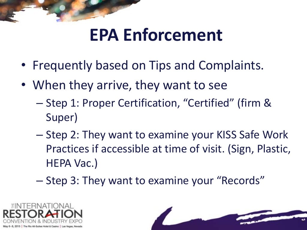 How to Comply with EPA’s Lead Based Paint, Renovation, Repair and Pai…