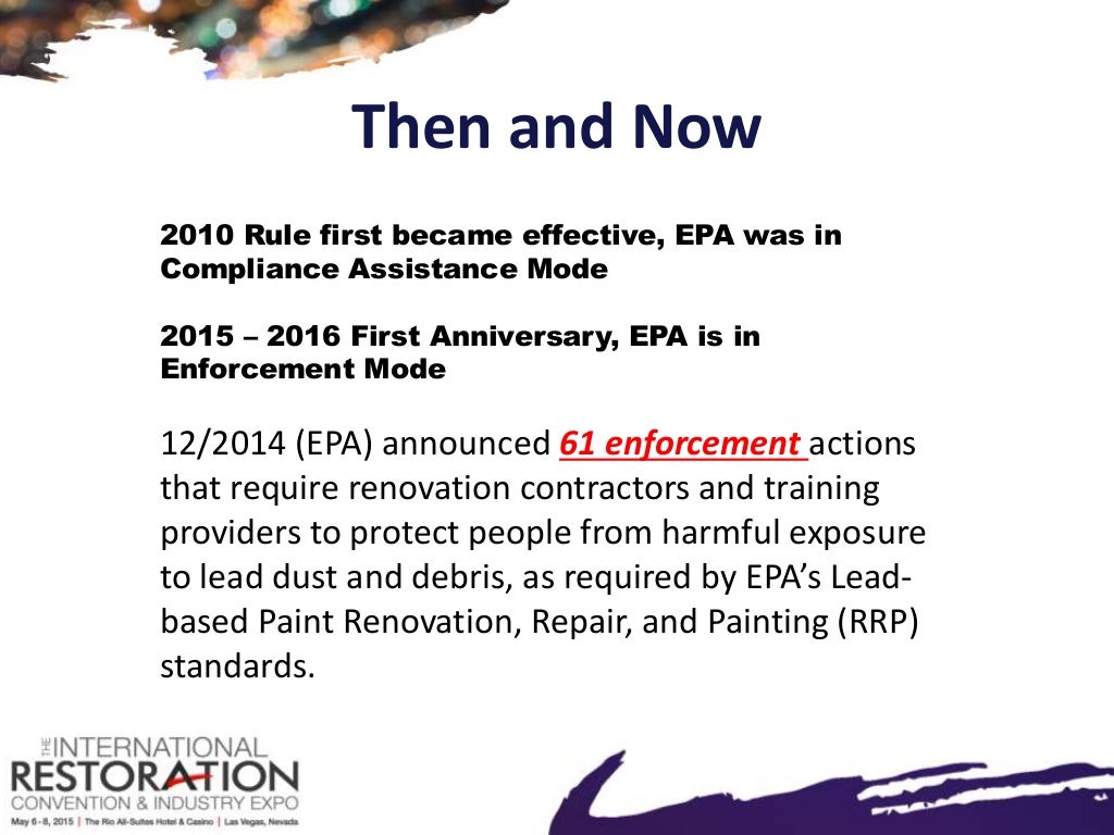 How to Comply with EPA’s Lead Based Paint, Renovation, Repair and Pai…