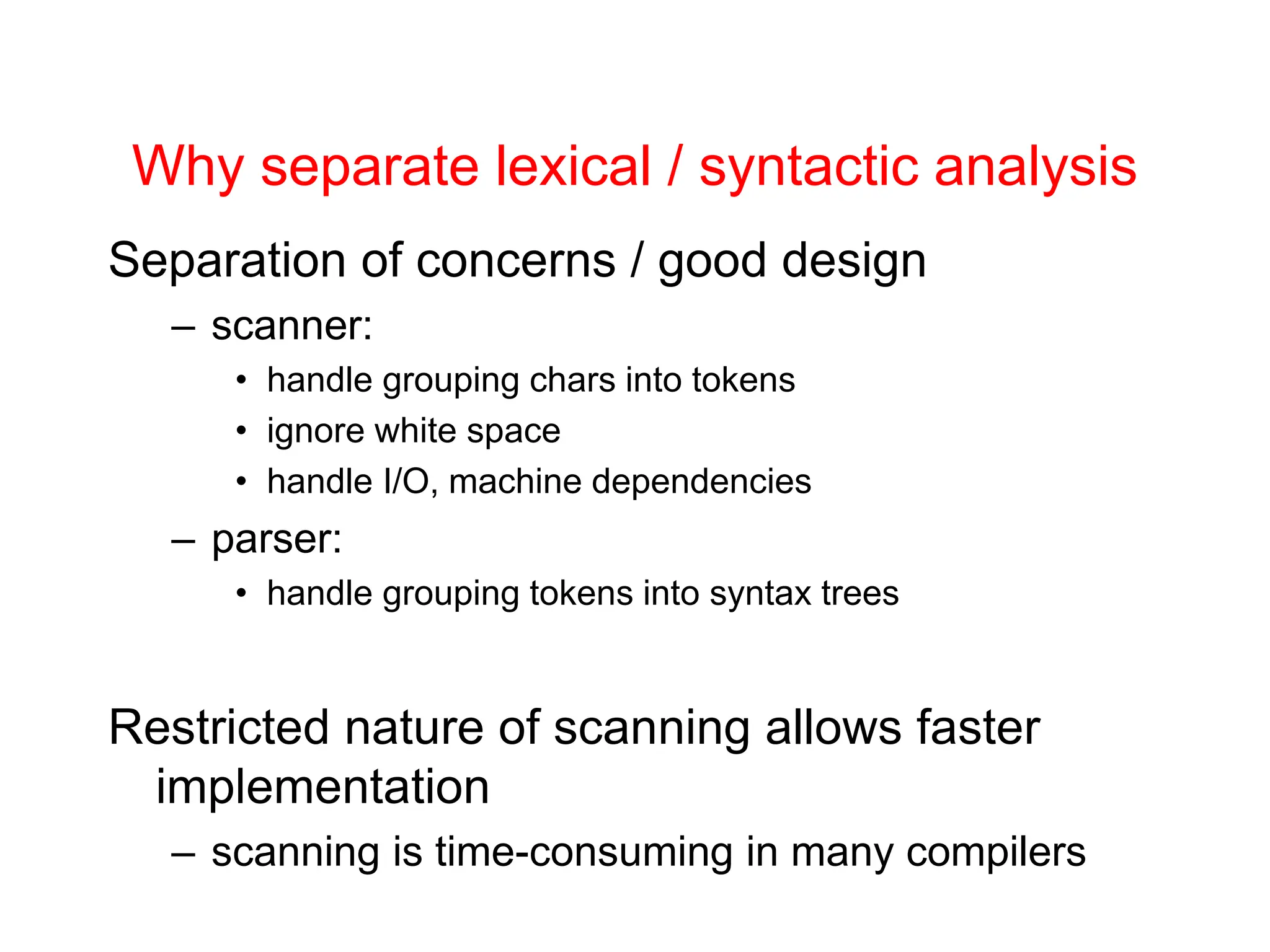 Lexical analysis, syntax analysis, semantic analysis. Ppt | PPT