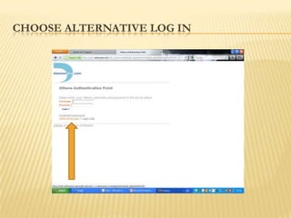 CHOOSE ALTERNATIVE LOG IN
 