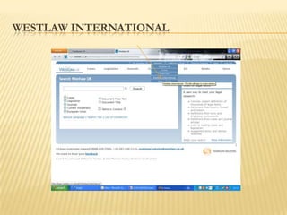 WESTLAW INTERNATIONAL
 