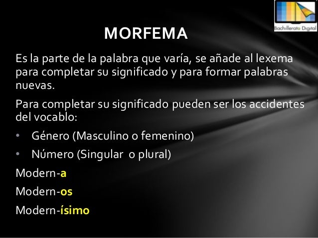 Español. Morfología (Morfema, lexema y gramema). YouTube