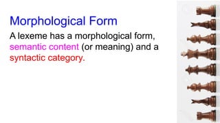 Lexeme Form Lexemes | PDF