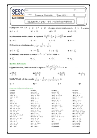 Lex equação do 2° grau