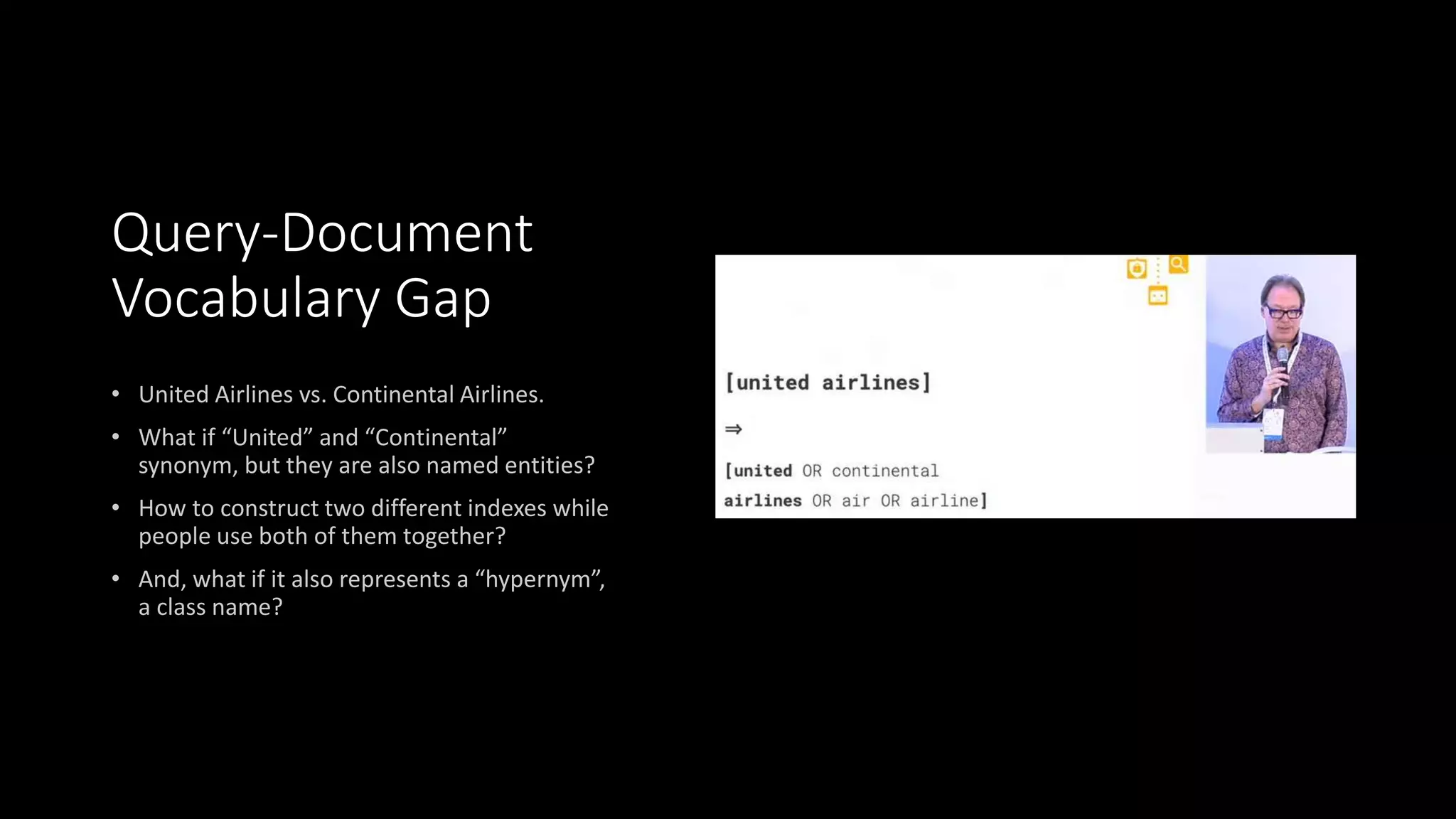 Query-Document
Vocabulary Gap
 