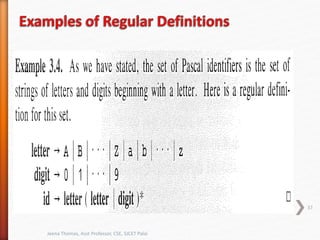 37
Jeena Thomas, Asst Professor, CSE, SJCET Palai
 