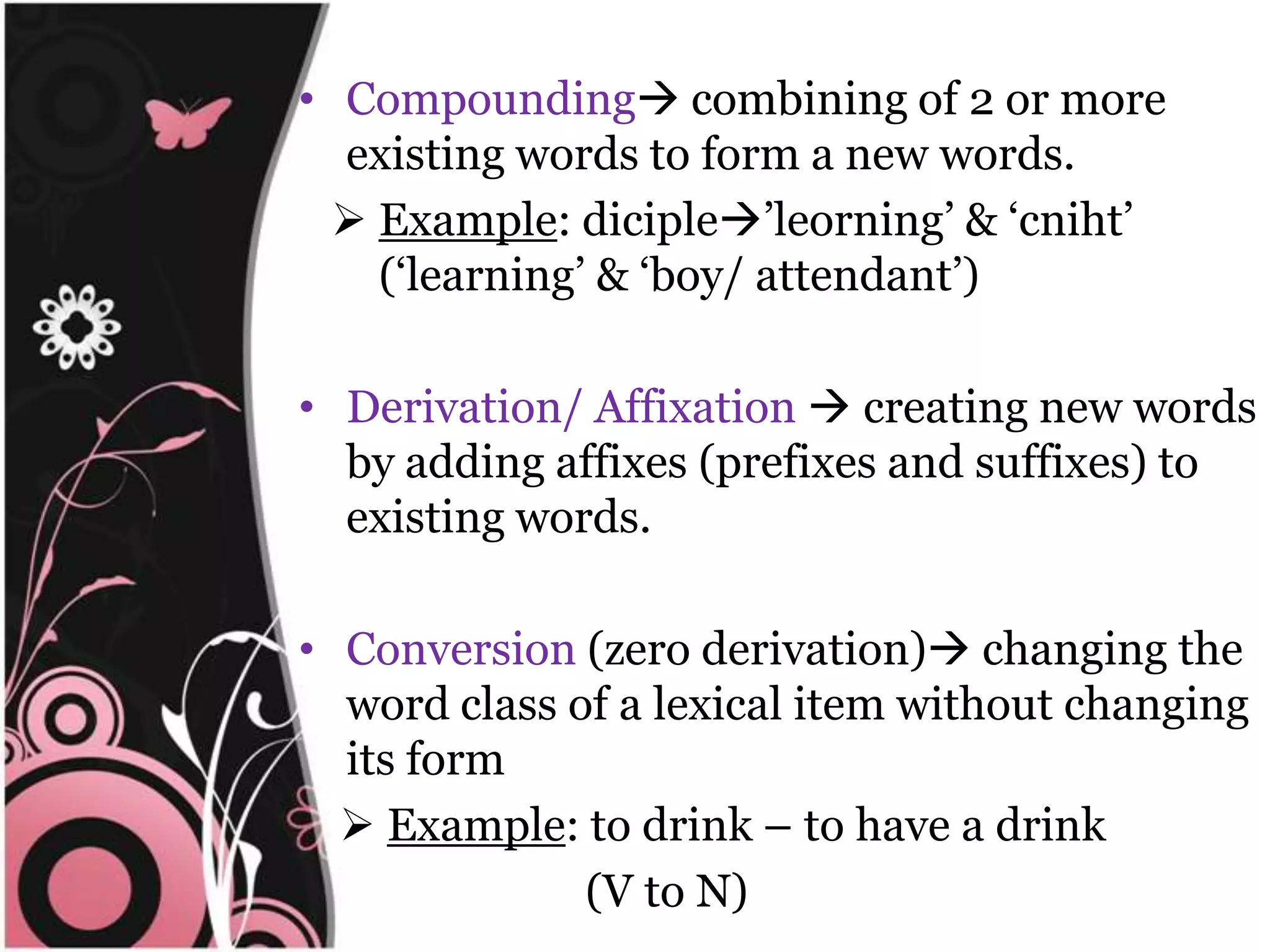 Inadequatelanguage ‘enrichment’  of language