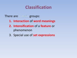 Lexical stylistic devices and expressive means -latest version | PPTX