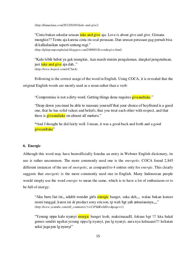 Nativization of English Words in Bahasa Malaysia and Bahasa Indonesia