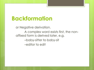 Lexicology | PPTX