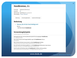 Prof. Dr. Jelena Kostić Tomović
21
www.dwds.de
 