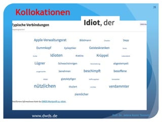 Kollokationen
Prof. Dr. Jelena Kostić Tomović
35
www.dwds.de
 