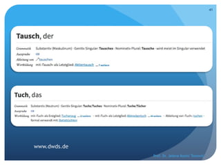 Prof. Dr. Jelena Kostić Tomović
41
www.dwds.de
 
