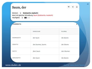 Prof. Dr. Jelena Kostić Tomović
42
www.duden.de
 