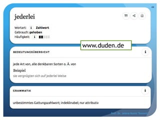 Prof. Dr. Jelena Kostić Tomović
44
www.duden.de
 