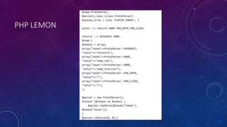 PHP LEMON 
 