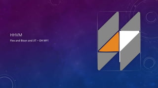 HHVM 
Flex and Bison and JIT – OH MY! 
 