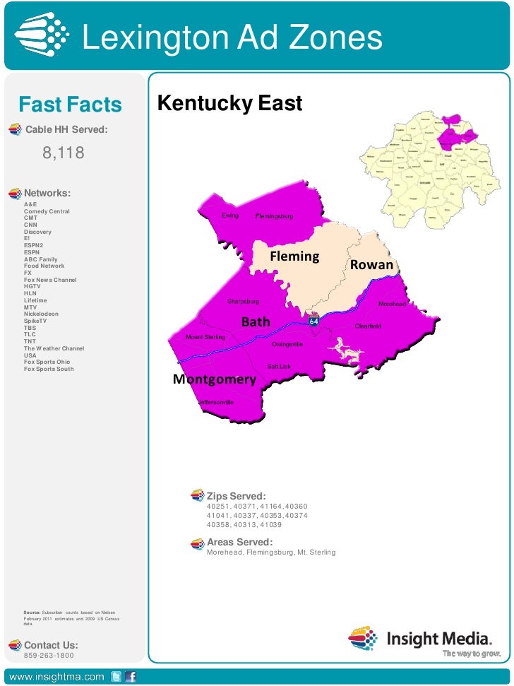 Lexington Zone And Map Subcounts 04 28 11